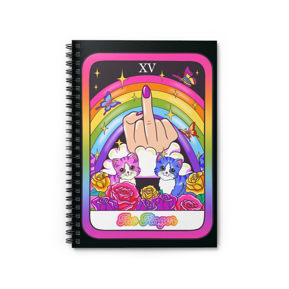 The Finger Tarot Notebook – Funny Rainbow Spiral Journal (ONLINE ORDER ONLY)
