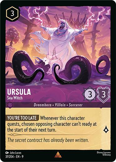 Ursula - Sea Witch (37/204) [Fabled] (ONLINE ORDER ONLY)