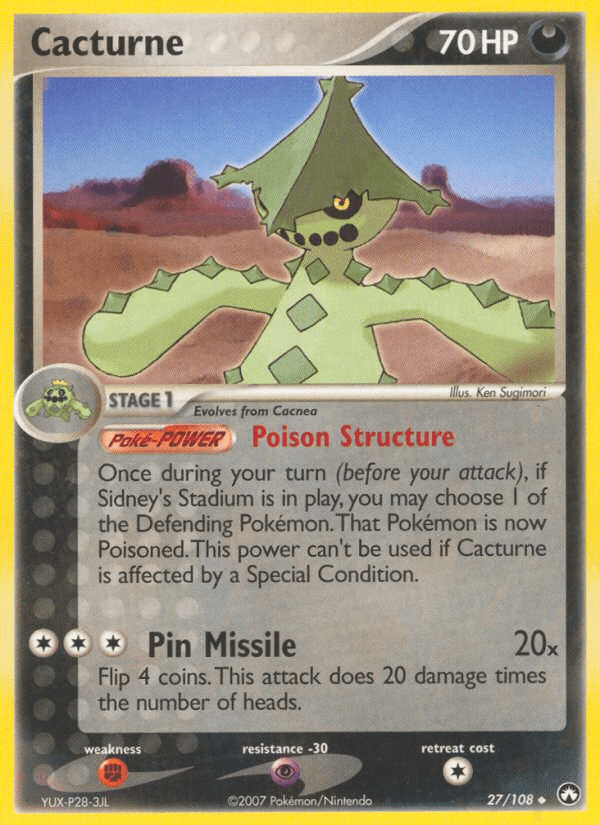 Cacturne (27/108) [EX: Power Keepers] (Online Only)