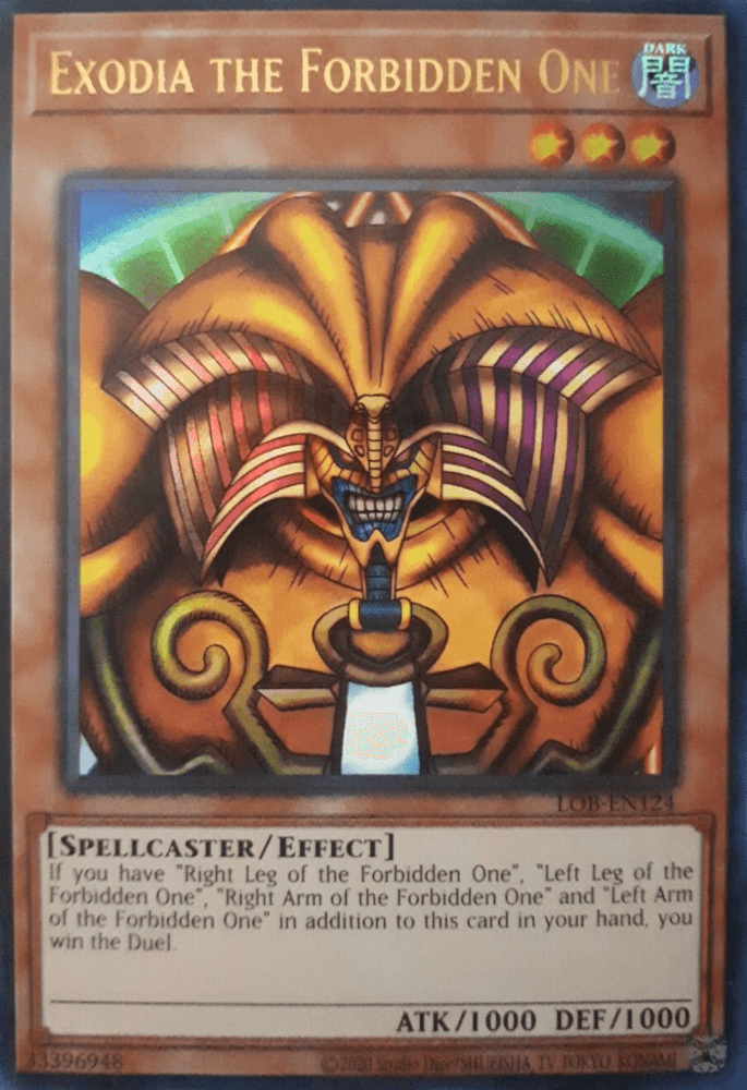 Exodia the Forbidden One (25th Anniversary) [LOB-EN124] Ultra Rare (ONLINE ORDER ONLY)