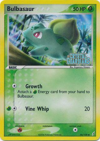 Bulbasaur (46/100) (Stamped) [EX: Crystal Guardians] (Online Only)