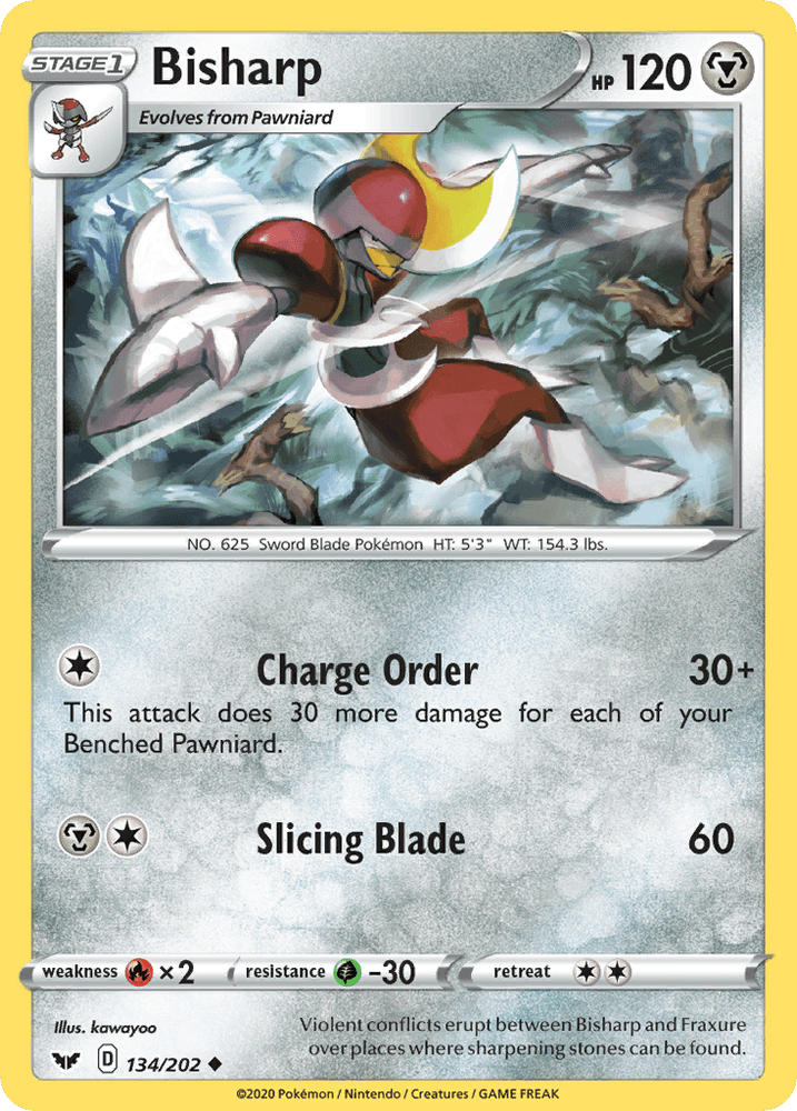 Bisharp (134/202) [Sword & Shield: Base Set] (Online Only)