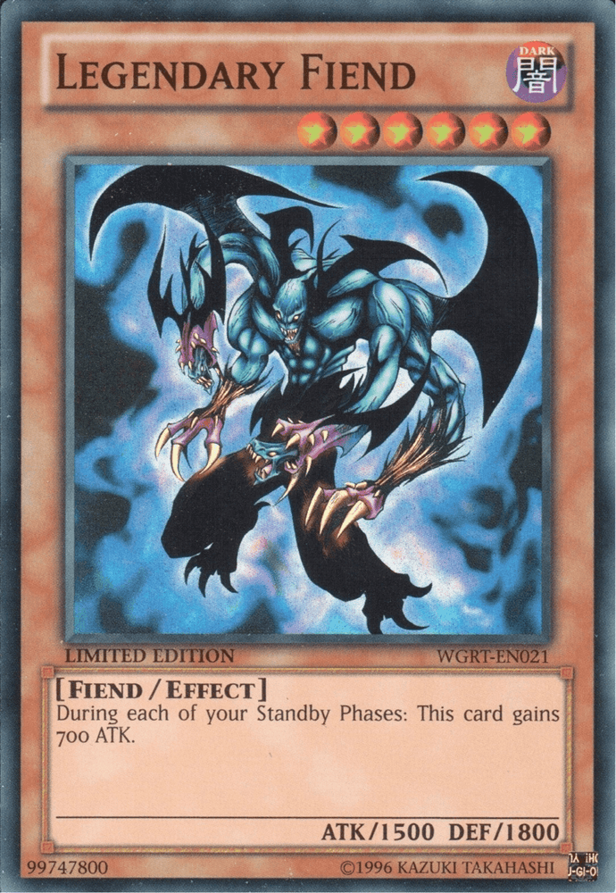 Legendary Fiend [WGRT-EN021] Super Rare (ONLINE ORDER ONLY)
