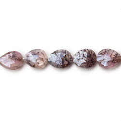 6.5-8mm Mystic Moss Amethyst Faceted Pear Beads 8 inch 23 pieces