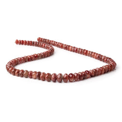 6.5-9mm Andesine Faceted Rondelle Beads 18 inch 96 pieces