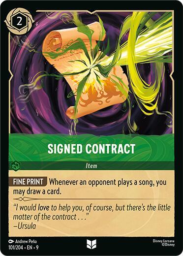 Signed Contract (101/204) [Fabled] (ONLINE ORDER ONLY)