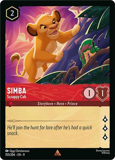 Simba - Scrappy Cub (105/204) [Fabled] (ONLINE ORDER ONLY)