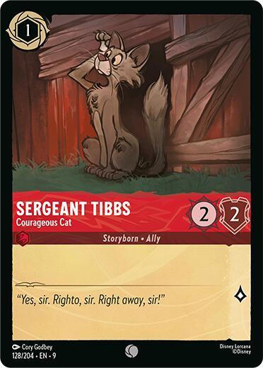 Sergeant Tibbs - Courageous Cat (128/204) [Fabled] (ONLINE ORDER ONLY)