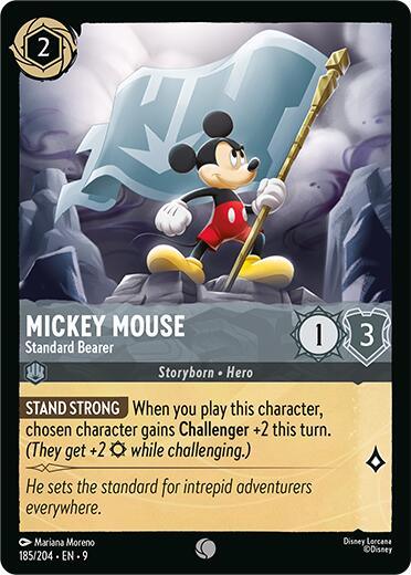 Mickey Mouse - Standard Bearer (185/204) [Fabled] (ONLINE ORDER ONLY)