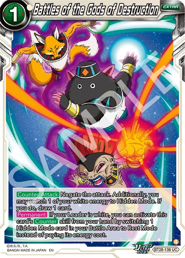 Battles of the Gods of Destruction (BT28-138) [Prismatic Clash]