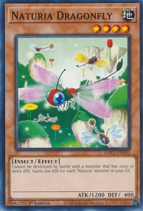 Naturia Dragonfly [HAC1-EN101] Common (ONLINE ORDER ONLY)