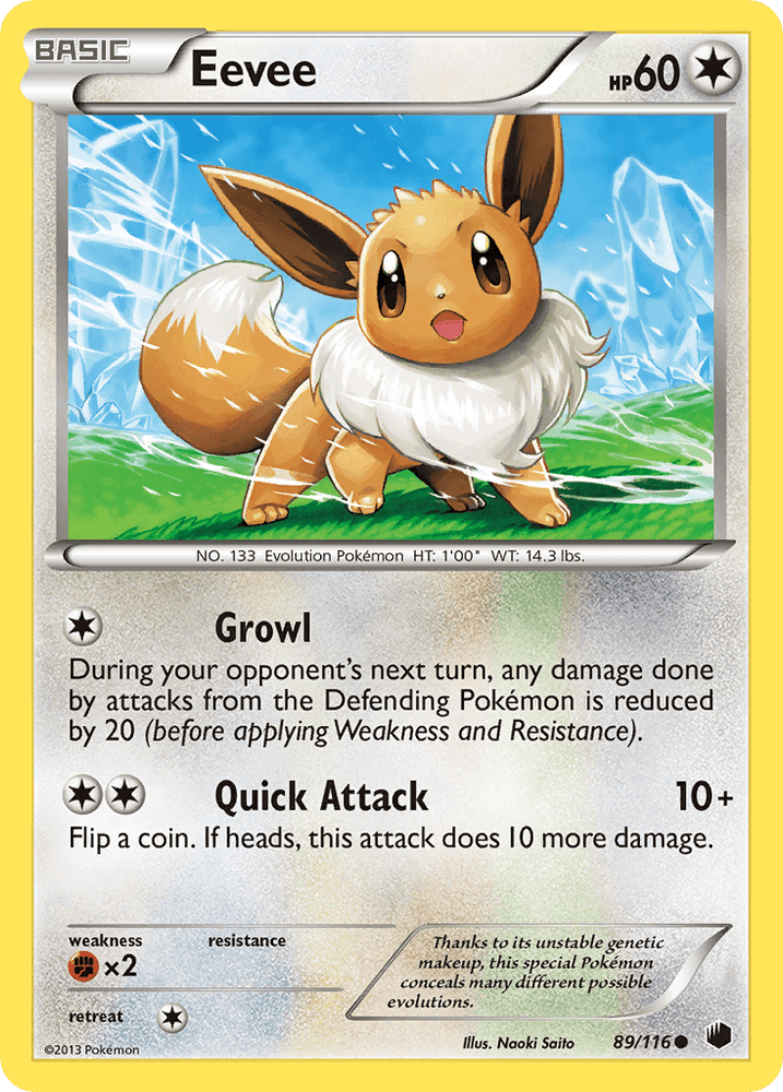Eevee (89/116) [Black & White: Plasma Freeze] (Online Only)