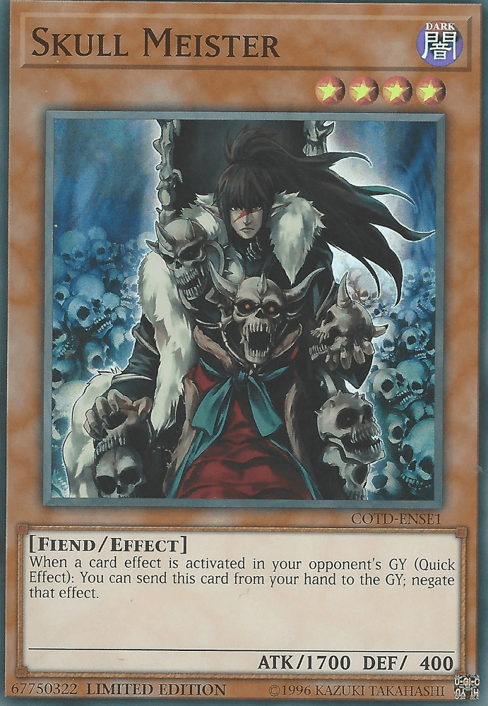 Skull Meister [COTD-ENSE1] Super Rare (ONLINE ORDER ONLY)