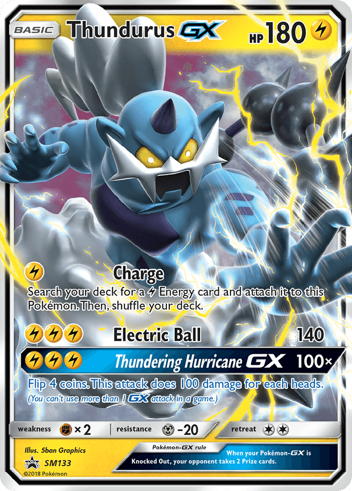 Thundurus GX (SM133) [Sun & Moon: Black Star Promos] (Online Only)