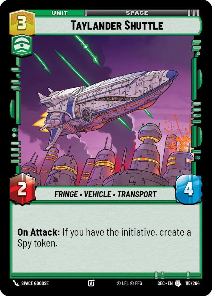 Taylander Shuttle (115/264) (115/264) [Secrets of Power] (ONLINE ORDER ONLY)