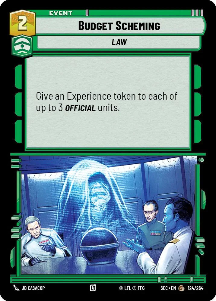 Budget Scheming (124/264) (124/264) [Secrets of Power] (ONLINE ORDER ONLY)