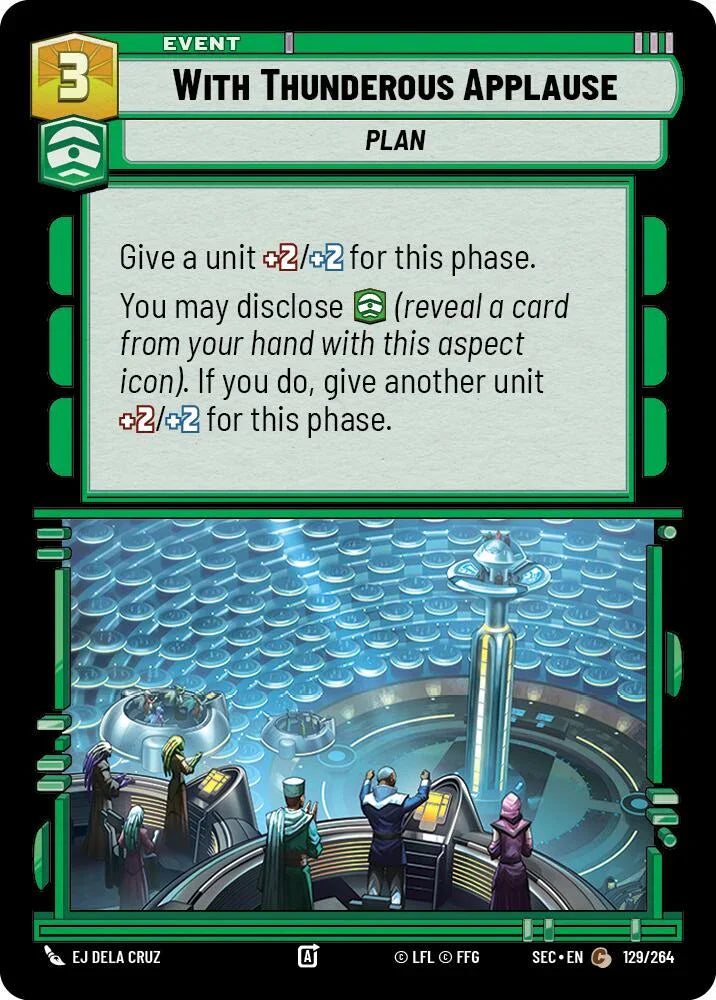 With Thunderous Applause (129/264) (129/264) [Secrets of Power] (ONLINE ORDER ONLY)
