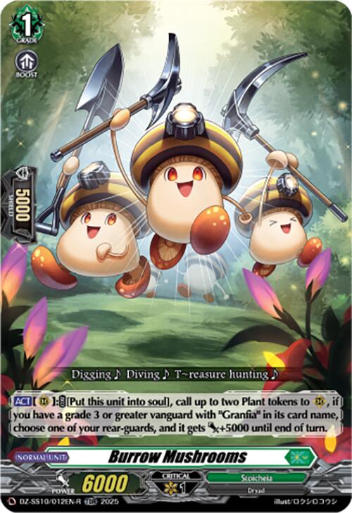 Burrow Mushrooms (TDR) (DZ-SS10/012EN-R) [Shiki Otei Start Deck]