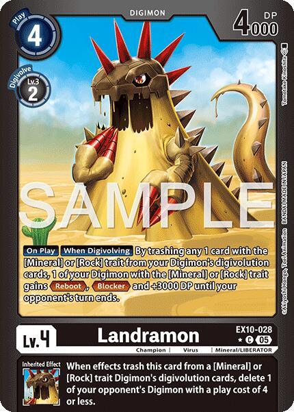 Landramon [EX10-028] (Limited Foil) [Sinister Order] (ONLINE ORDER ONLY)
