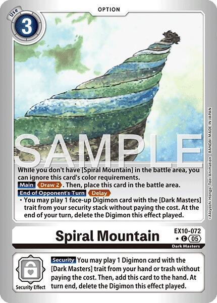 Spiral Mountain [EX10-072] (Limited Foil) [Sinister Order] (ONLINE ORDER ONLY)