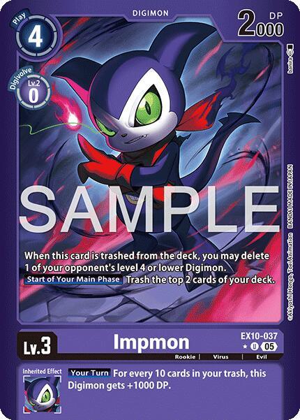 Impmon [EX10-037] (Limited Foil) [Sinister Order] (ONLINE ORDER ONLY)