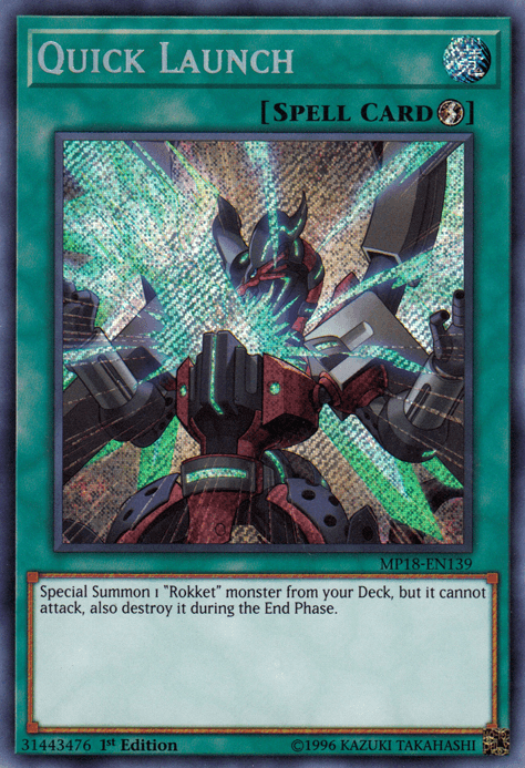 Quick Launch [MP18-EN139] Secret Rare (ONLINE ORDER ONLY)