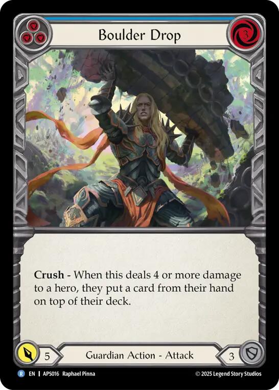 Boulder Drop (Blue) [APS016] (Armory Deck: Pleiades)