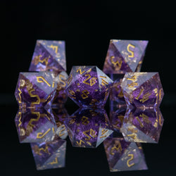 Purple Mage Liquid Core Dice Set (ONLINE ORDER ONLY)