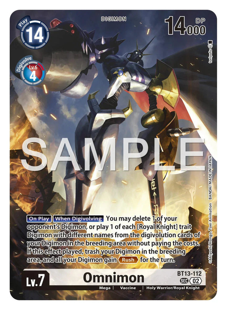 Omnimon [BT13-112] [Limited Card Pack -Another Knight-] (ONLINE ORDER ONLY)