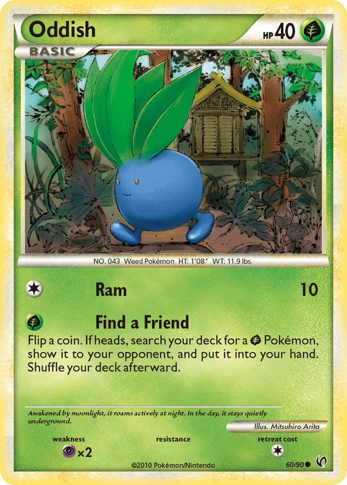 Oddish (60/90) [HeartGold & SoulSilver: Undaunted] (Online Only)