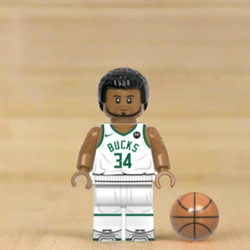 Giannis Antetokounmpo Custom Basketball Minifigure (ONLINE ORDER ONLY)
