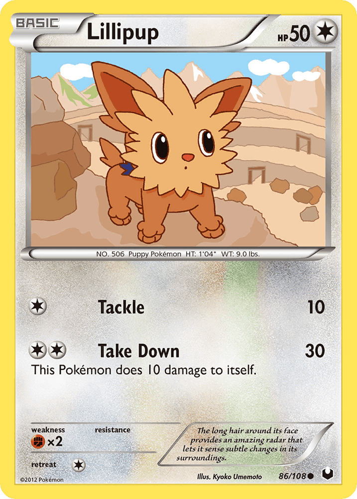 Lillipup (86/108) [Black & White: Dark Explorers] (Online Only)