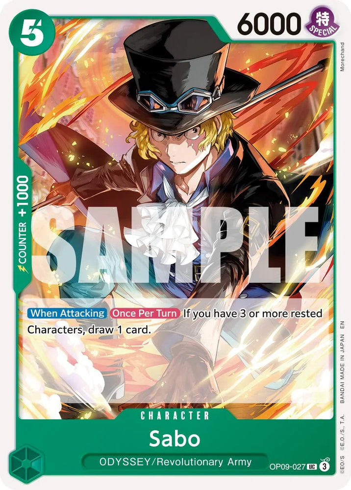 Sabo (OP09-027) (Reprint) [Premium Booster -The Best- Vol. 2] (ONLINE ORDER ONLY)