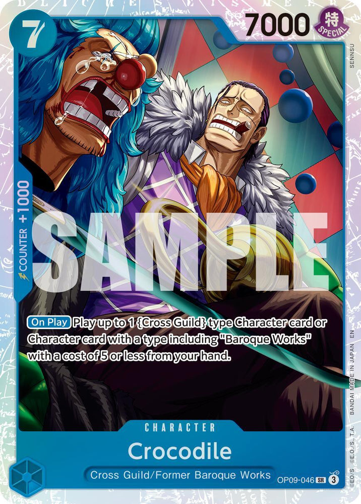 Crocodile (OP09-046) (Reprint) [Premium Booster -The Best- Vol. 2] (ONLINE ORDER ONLY)