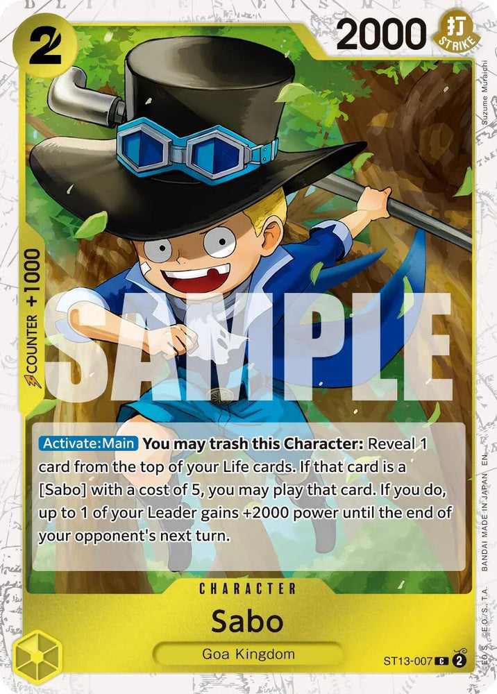 Sabo (ST13-007) (Pirate Foil) [Premium Booster -The Best- Vol. 2] (ONLINE ORDER ONLY)