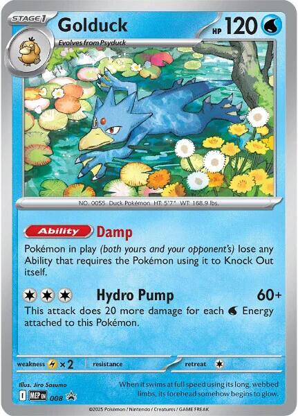 Golduck (008) [Mega Evolutions Promo] (ONLINE ORDER ONLY)