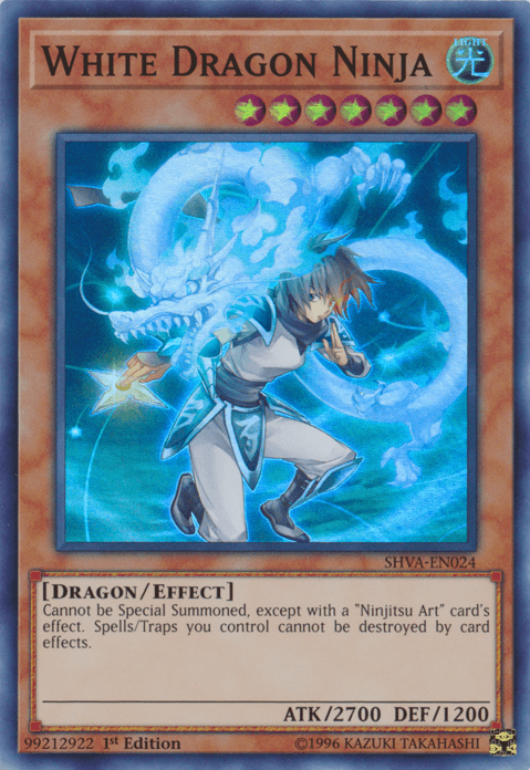 White Dragon Ninja [SHVA-EN024] Super Rare (ONLINE ORDER ONLY)