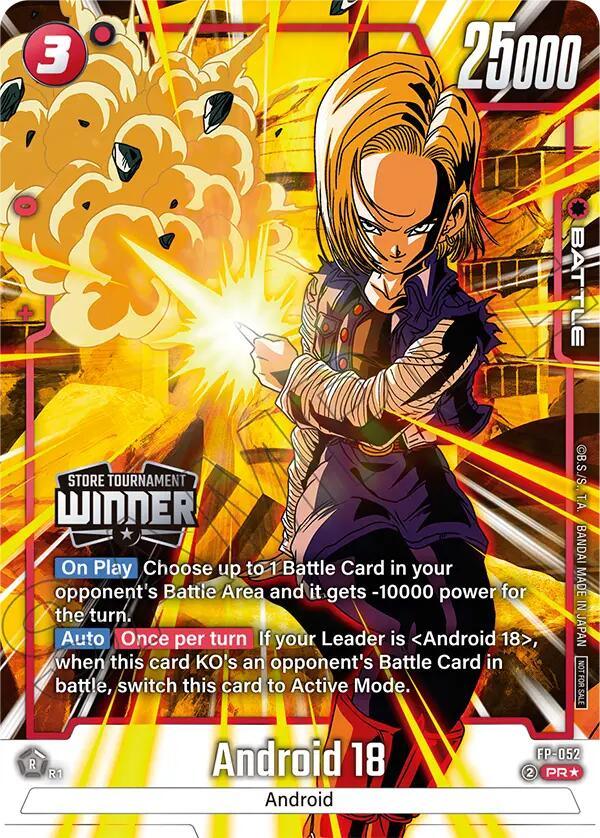 Android 18 (Tournament Pack 08 - Winner) [Fusion World Tournament Cards] (ONLINE ORDER ONLY)