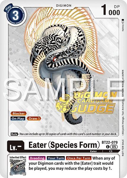 Eater [BT22-079] (Species Form) (Judge Pack 2025 Wave 2) [Cyber Eden] (ONLINE ORDER ONLY)