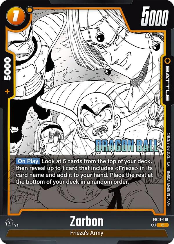 Zarbon (FB01-116) [Manga Booster 02] (ONLINE ORDER ONLY)