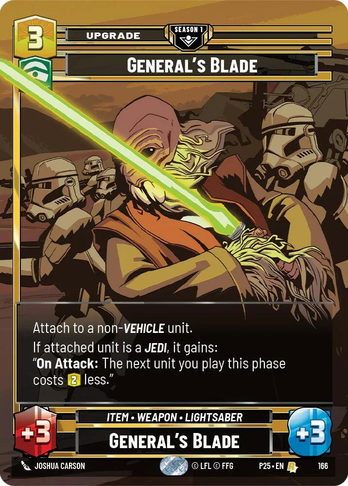 General's Blade (166) (166) [Sector and Regional Promos: Season 1] (ONLINE ORDER ONLY)