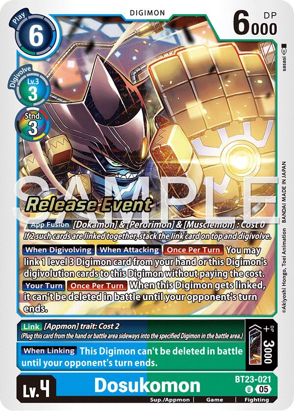 Dosukomon [BT23-021] [Hackers' Slumber Release Event Cards] (ONLINE ORDER ONLY)