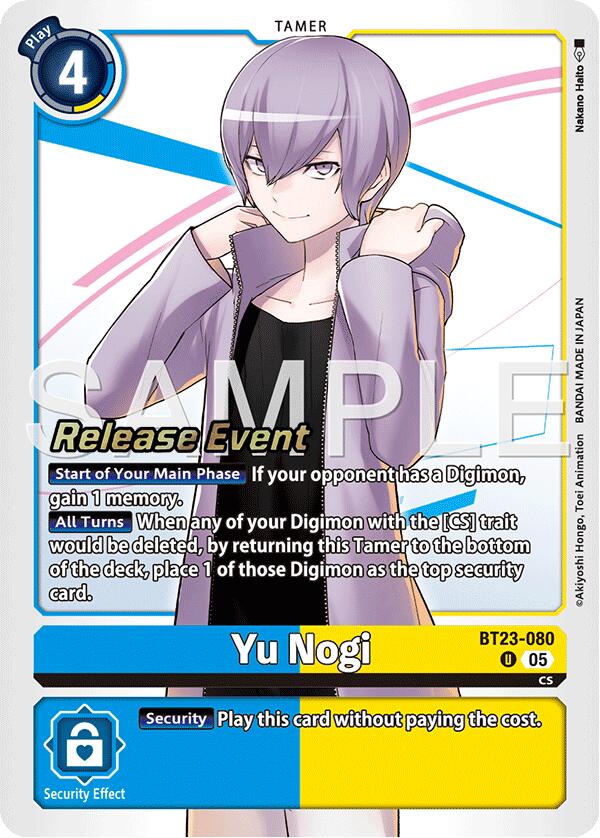 Yu Nogi [BT23-080] [Hackers' Slumber Release Event Cards] (ONLINE ORDER ONLY)