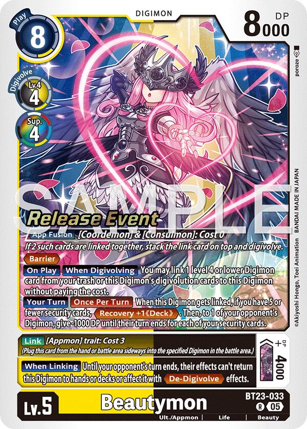 Beautymon [BT23-033] [Hackers' Slumber Release Event Cards] (ONLINE ORDER ONLY)