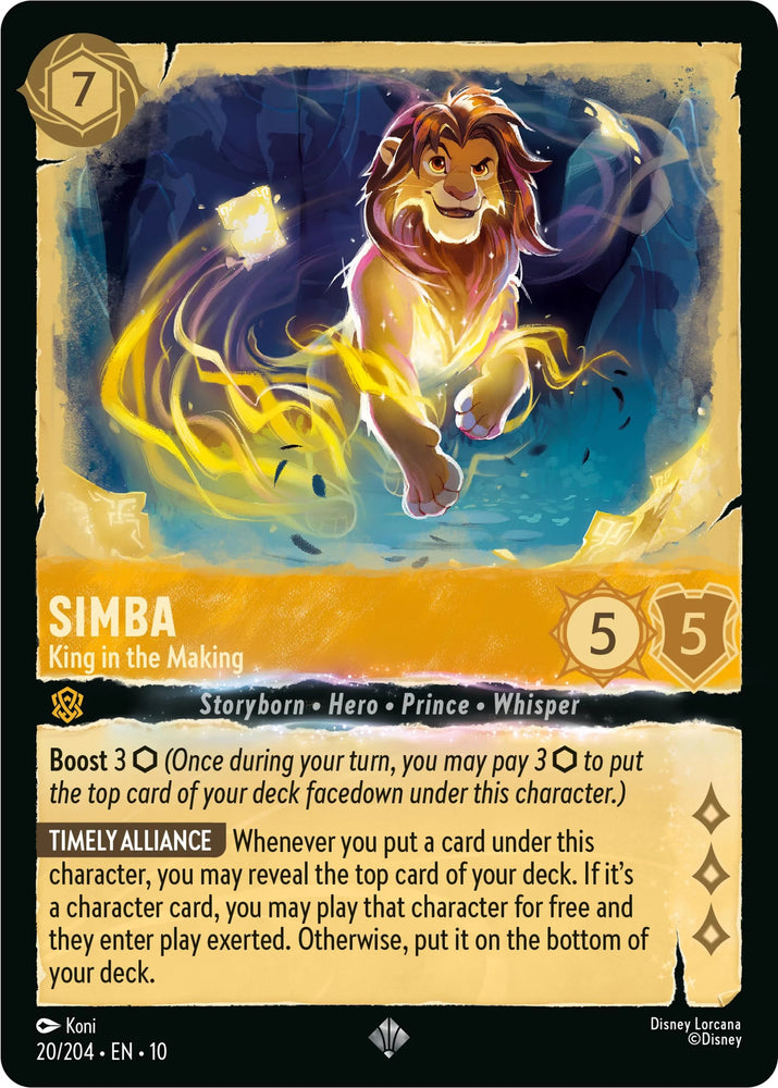 Simba - King in the Making (20/204) [Whispers in the Well] (ONLINE ORDER ONLY)