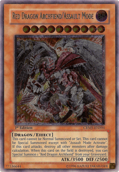 Red Dragon Archfiend/Assault Mode [CRMS-EN004] Ultimate Rare (ONLINE ORDER ONLY)
