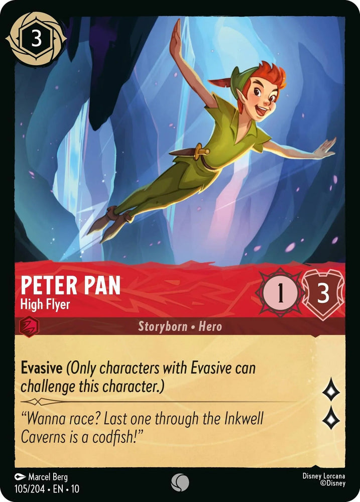 Peter Pan - High Flyer (105/204) [Whispers in the Well] (ONLINE ORDER ONLY)