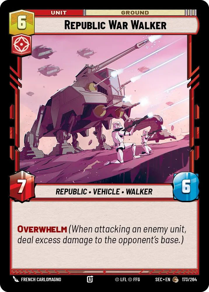 Republic War Walker (173/264) (173/264) [Secrets of Power] (ONLINE ORDER ONLY)