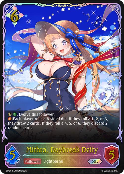 Mithra, Daybreak Deity (SL) (SP01-SL48EN) [Seaside Memories]
