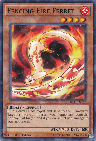 Fencing Fire Ferret [BP03-EN107] Shatterfoil Rare (ONLINE ORDER ONLY)